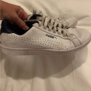 Puma white tennis shoes